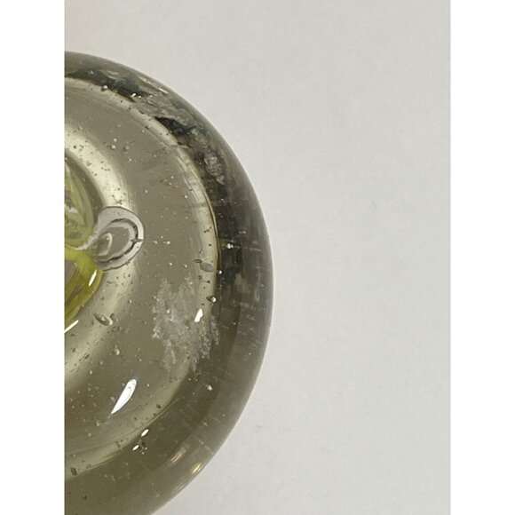 Vintage 80s 90s Art Glass Black Red White Swirl Decanter Decorative Glass Bottle - Picture 4 of 5